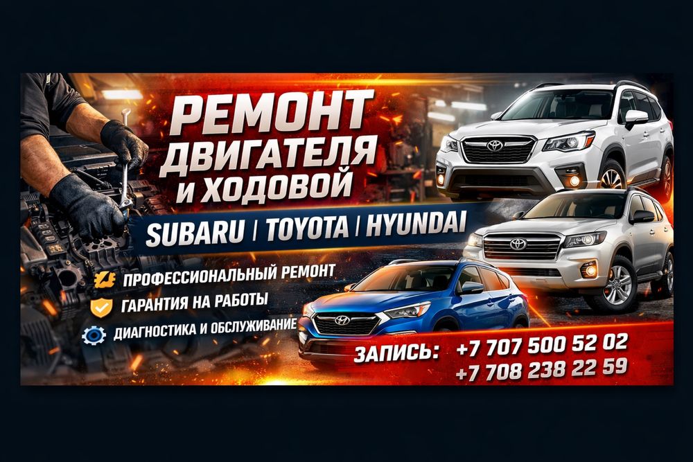 Ремонт Субару в Алматы