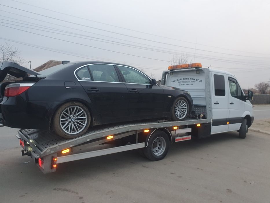 Tractari auto NON-STOP. Platforma+6persoane