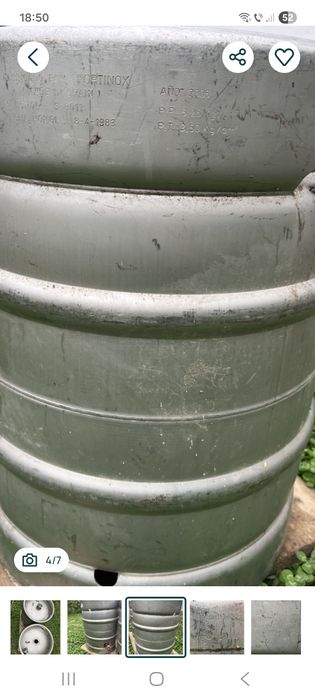 Butoi inox alimentar 50 lt