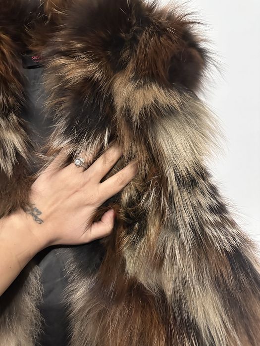 Елек от богат естествен косъм от лицица,размер С