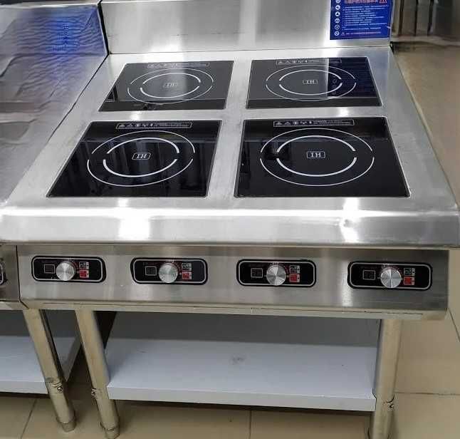 Профессиональная индукционная плита на 4 конфорки.