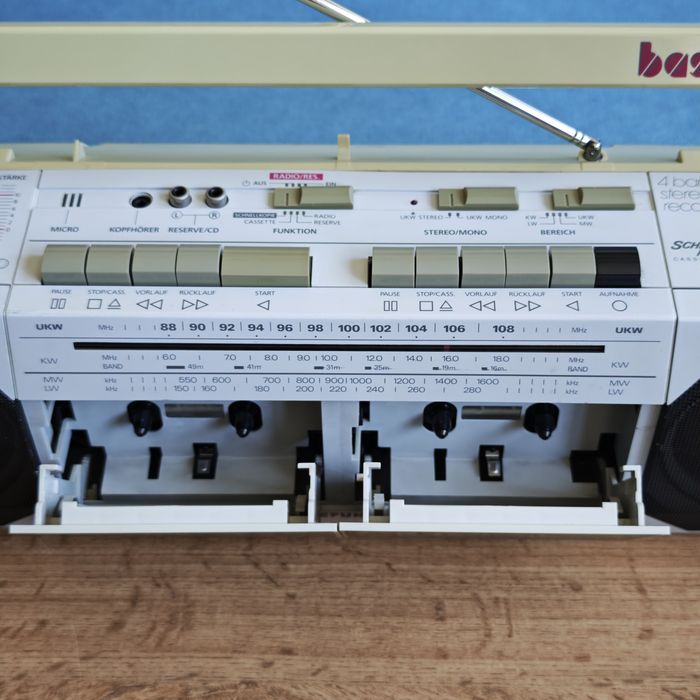 Ретро Стерео Радиокасетофон Telefunken RC 760 TS с Bass Booster – Немска Мощ