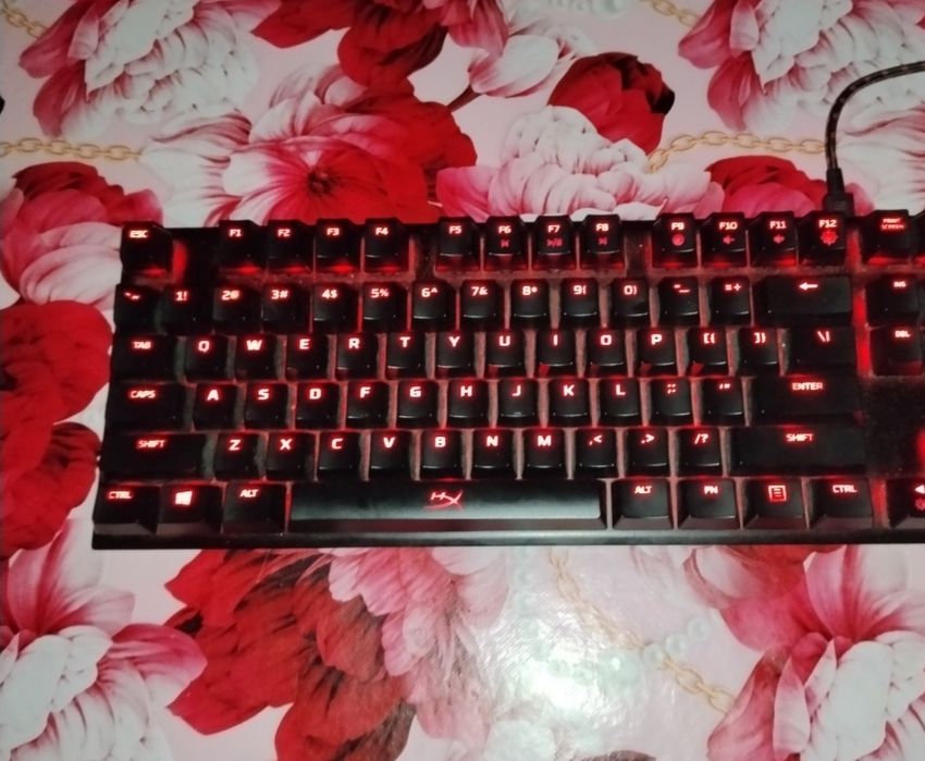 Tastatura hyperx alloy FPS pro neagra  cu switchuri CHERRY MX in stare impecabila plus cablu original.