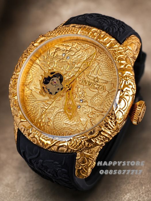 INVICTA Katana automatic black/gold 50 mm, Инвикта нов мъжки часовник