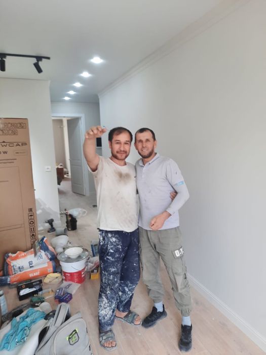 Строительная бригада узбеки