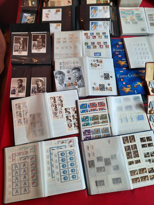Colectie timbre, FDC-uri, monede, bancnote