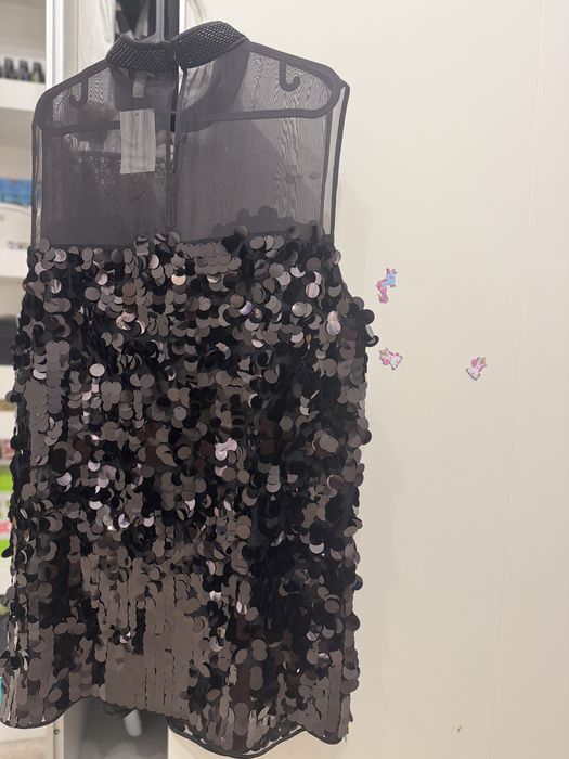 Rochie eleganta cu paiete negre