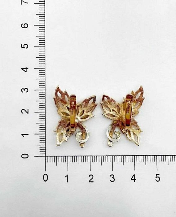Золото СССР. Редкие! Серьги "Кленовый лист"!