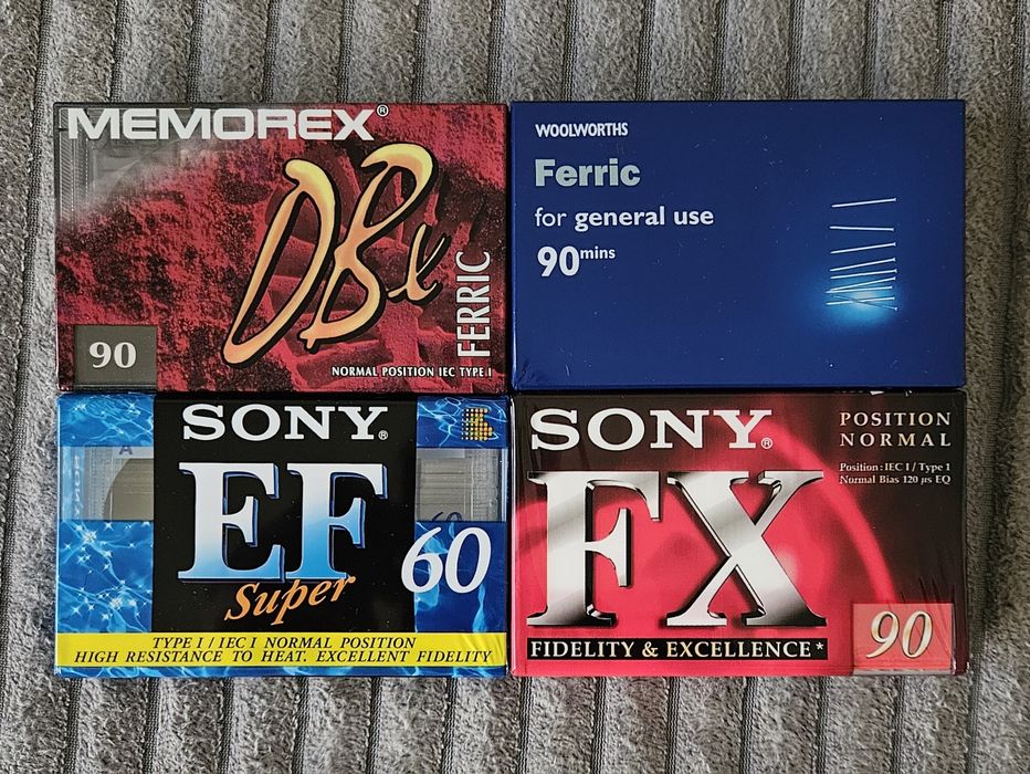 4 Casete Audio Memorex Sony Ferric