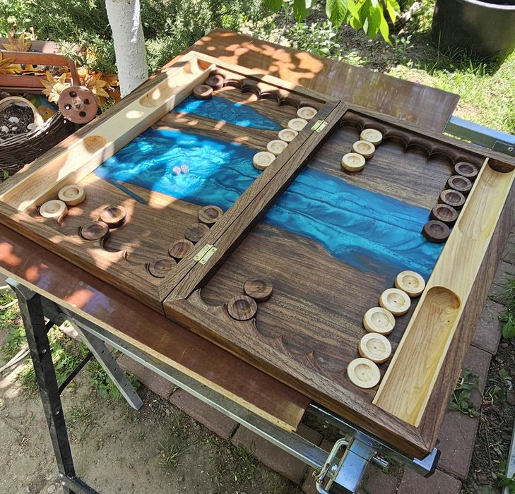 Set table handmade rășină epoxidica