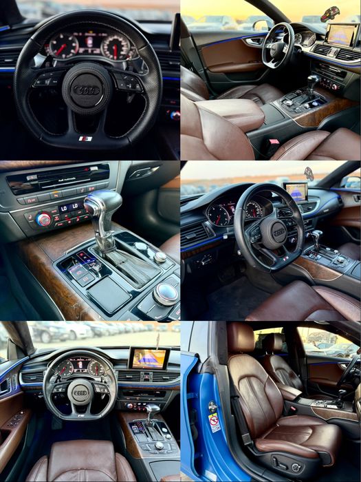 • Audi A7 2012 3.0 Quattro 300 cp / S-line / Evacuare inox cu clapetă / Parc Auto • RATE • Garanție •