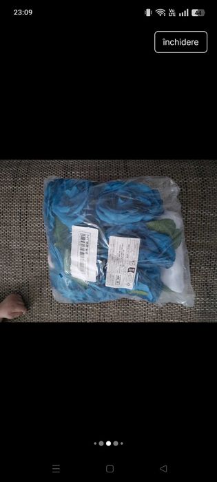 Floare nunta pt masina artificiala albastra, Shein