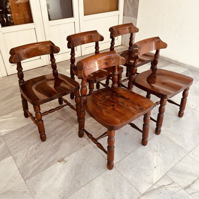 Масивни италиански дървени столове – Rustic / Country стил