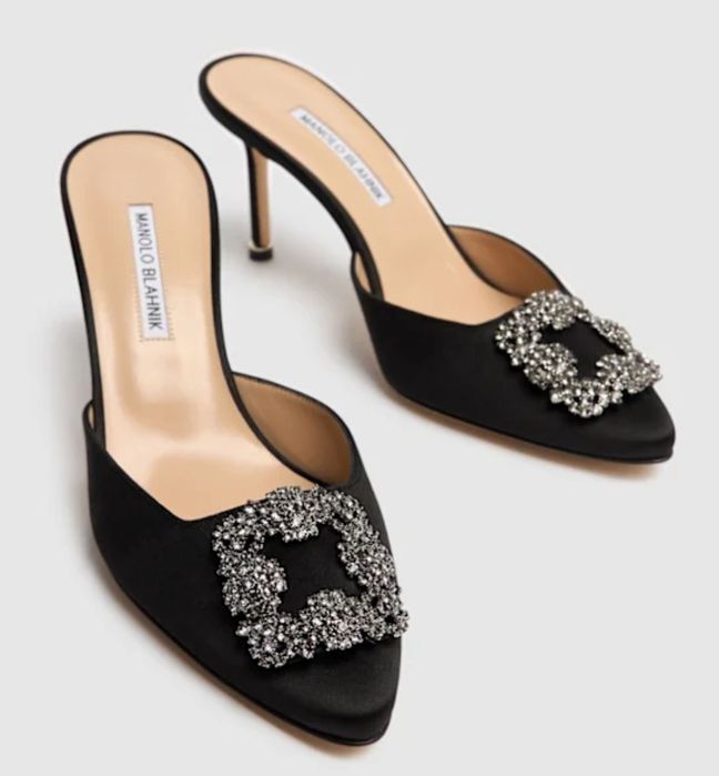 Manolo Blahnik Jimmy Choo обувки чехли