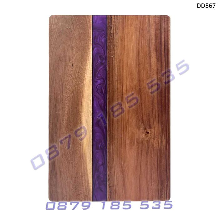 Дъска с цветна епоксидна смола акациево дърво кухня сервиране рязане