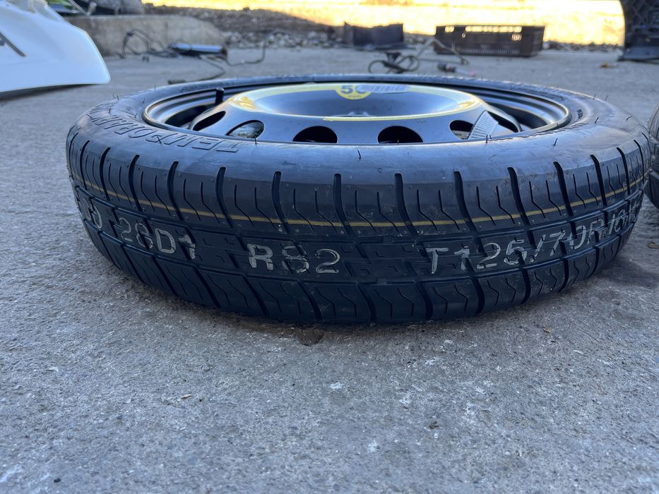 Roata rezerva slim VW Golf Audi A3 T125/70R16 ET25.5