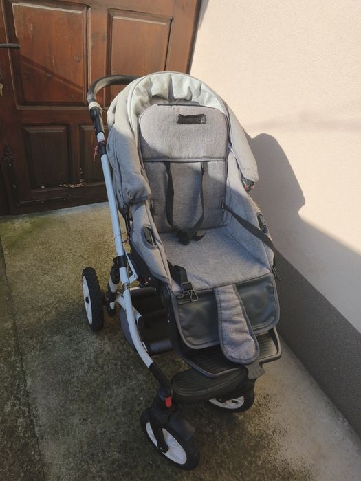 Комбинирана количка 3в1 LORELLI Premium POLAND MIA AIR LIGHT&DARK GREY