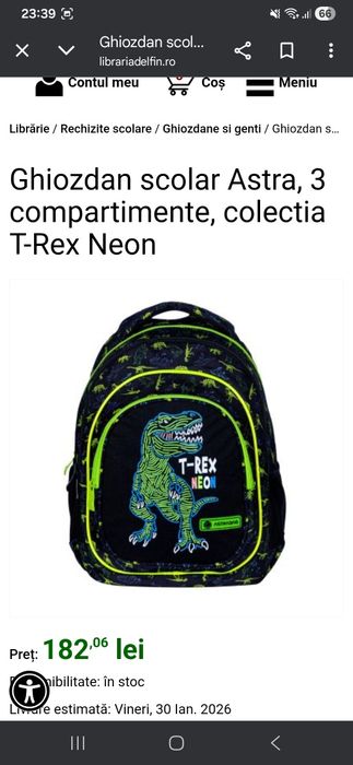 Ghiozdan Astrabag Dinozaur