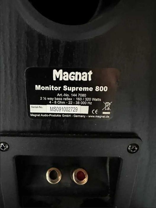 Boxe de podea MAGNAT, Monitor Supreme 800 Sunet Excelent / Stare Foarte Bună