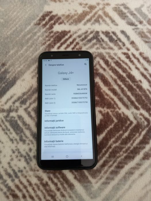 Vând samsung J4+, doar cu ridicare personală