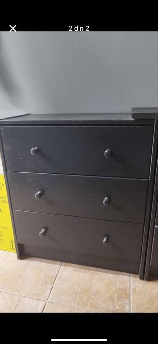 Vand post de lucru frizerie, oglinda +comoda