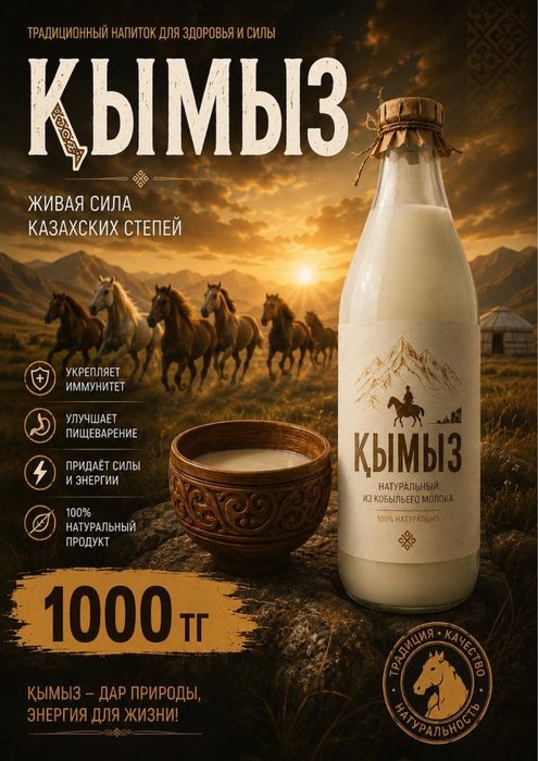 Қымыз  таза без добавки