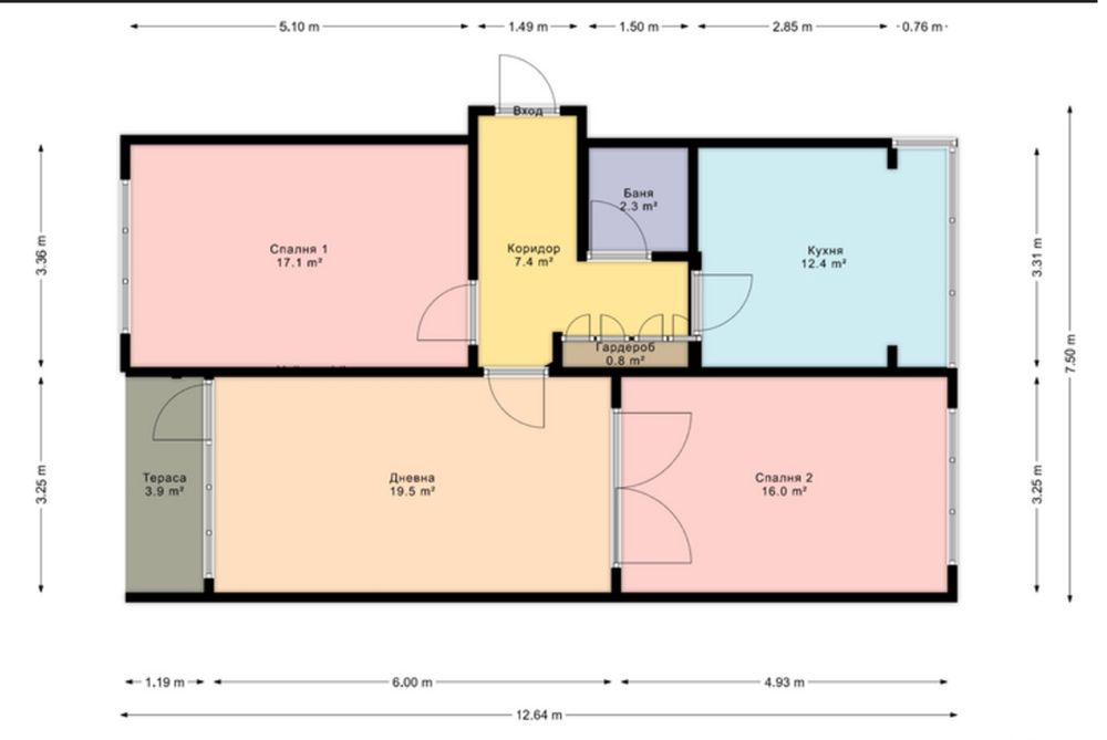 4-стаен апартамент за продажба на Аязмото, гр. Стара Загора