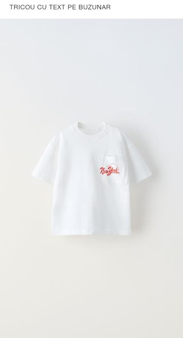 Tricou cu print Zara marime 98 3 ani
