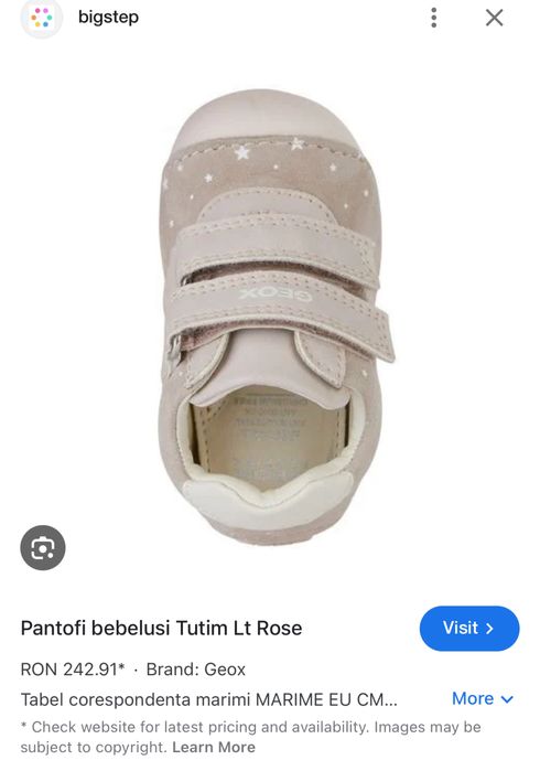 Pantofi bebelusi Geox Tutim rose