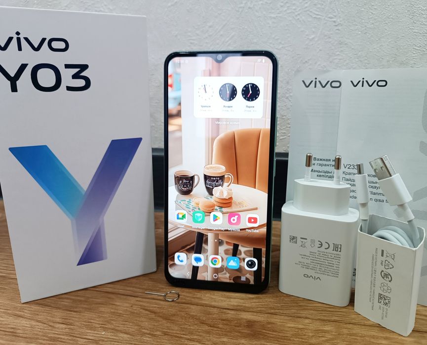 VIVO Y03 / 128ГБ в отличном состояний.