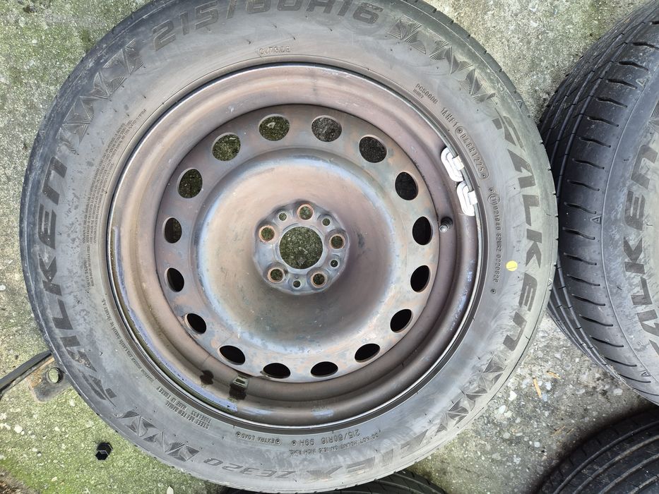 4бр стоманени джанти за Пежо 807/ 2007г/ 6.5ж Х16/ ет 30/ 5Х 98/