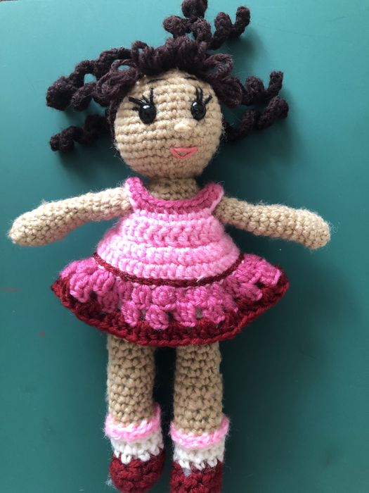 Кукла вязаная крючком, ручная работа
