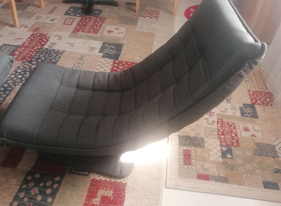 Fotoliu scoică cu spătar reglabil cu click (max 135 kg)