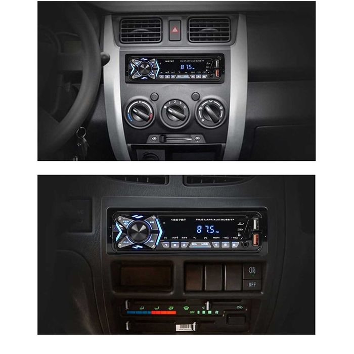 Авто MP3 Bluetooth плеър CarLive 1807BT, App control, 2 x USB, AUX, SD