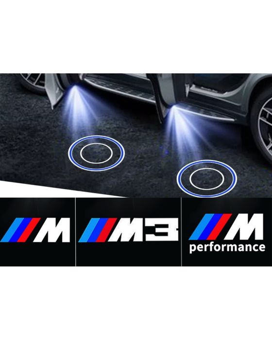 Set 2 Logo Holograma Bmw usa portiera Bmw M M3 M5 M Performance