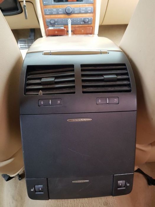 Cotiera Piele Crem cu Butoane Incalzire Bancheta VW Phaeton 2002 - 2010