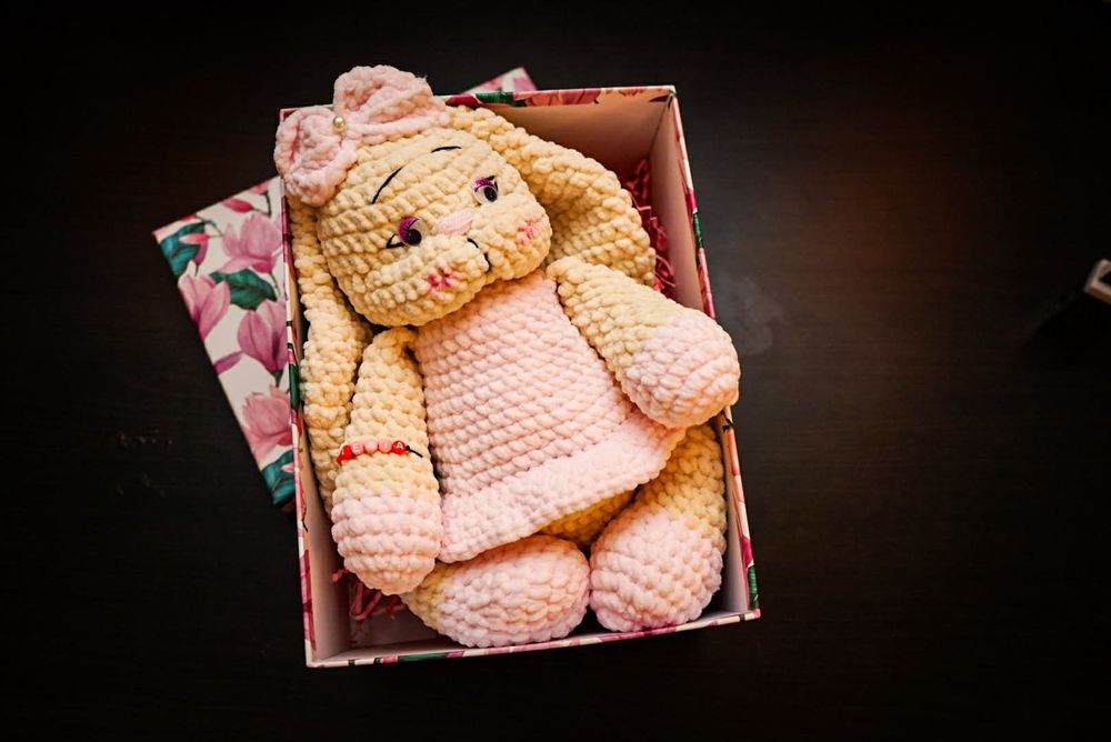 Iepuraș croșetat  handmade-cadou copii