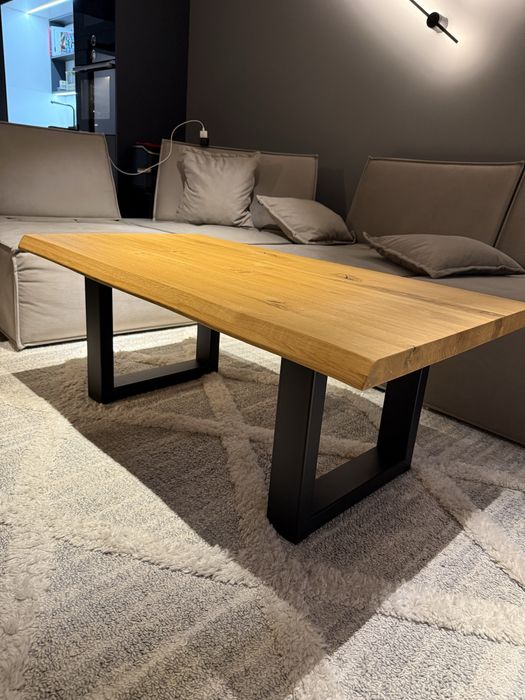 Холна маса масив дъб натур Айко 115/65/4см