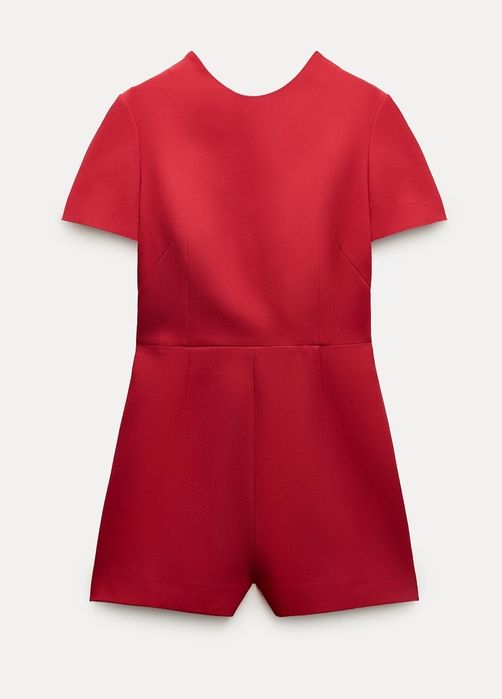ZARA нови,с етикет гащеризон, пола панталон + къса риза + пола