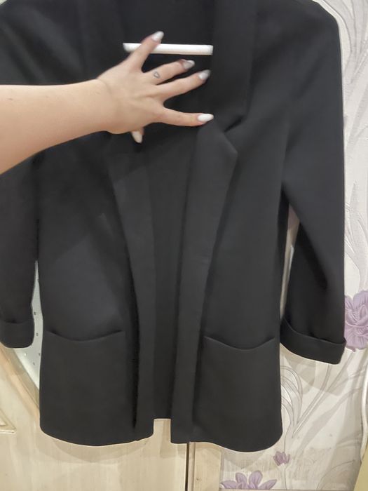 Черно дамско сако