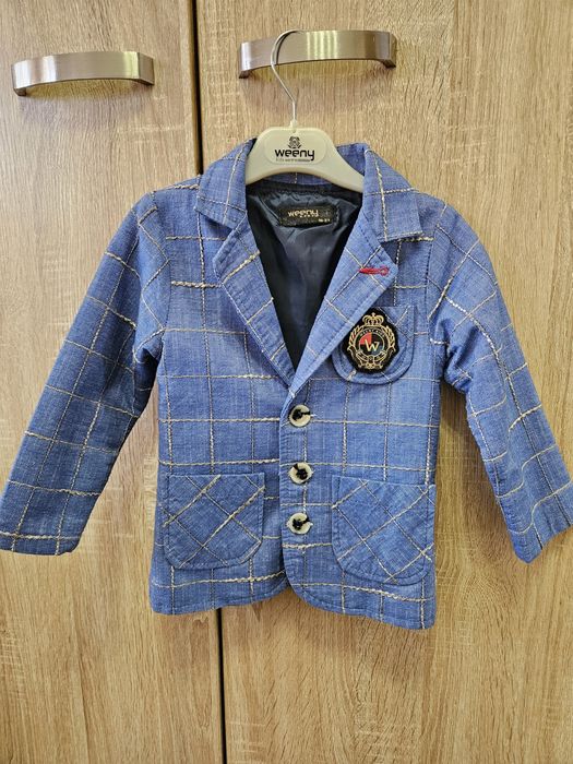 Пиджак детский синий