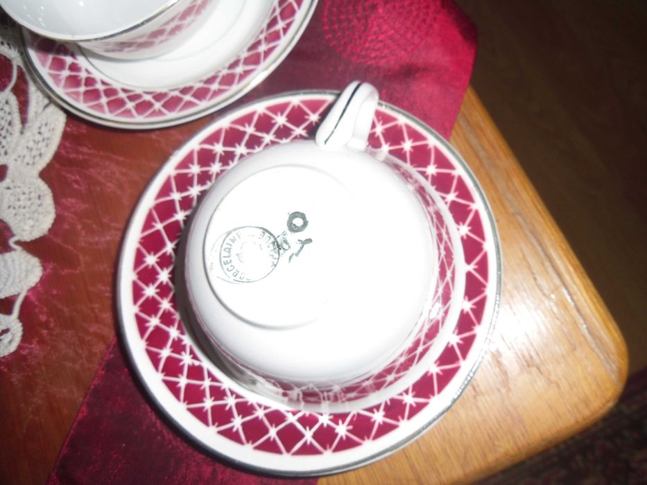 serviciu cafea  portelan plonez vechi .