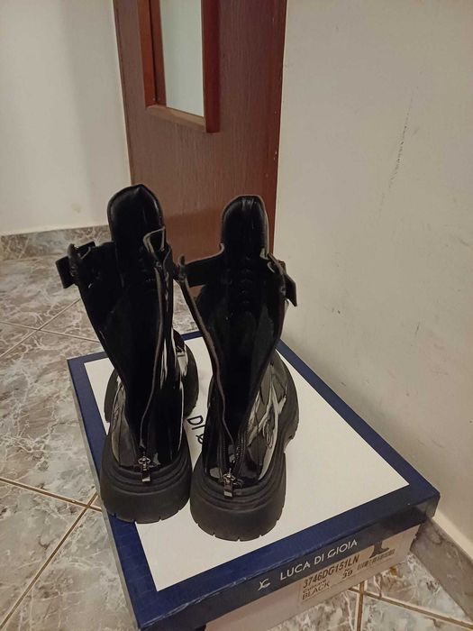 ghete/bocanci negri luciosi