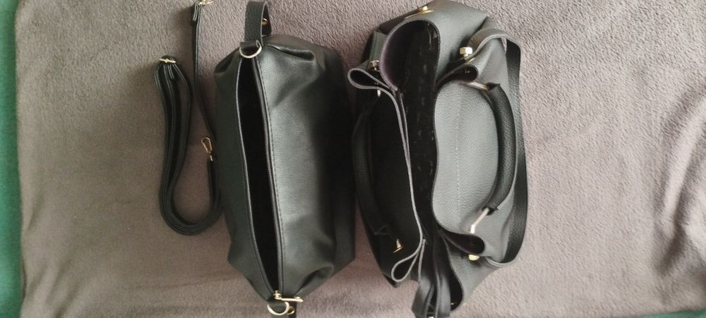 Елегантна чанта 2в1 от изкуствена кожа