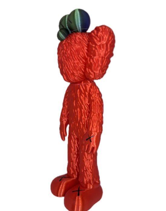 Figurină KAWS bff (replica Elmo),texturat, 30 cm