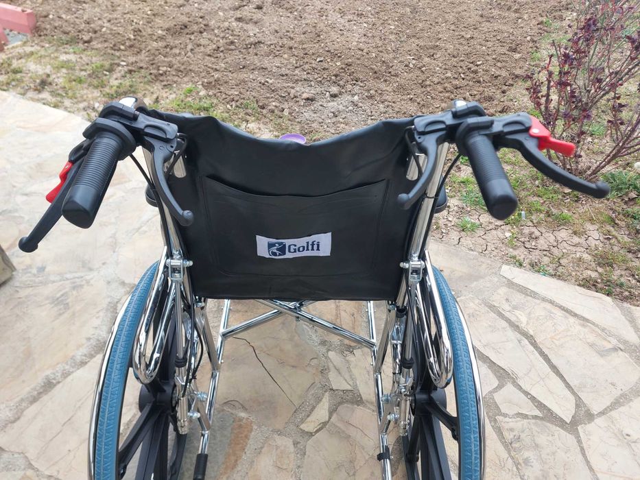 Нова!Инвалидна количка, сгъваема ,рингова ,чисто нова!