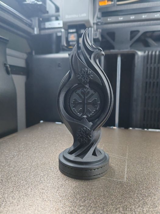 Sculptură Decorativă 3D - Simboluri Tradiționale Românești / Cadou Premium