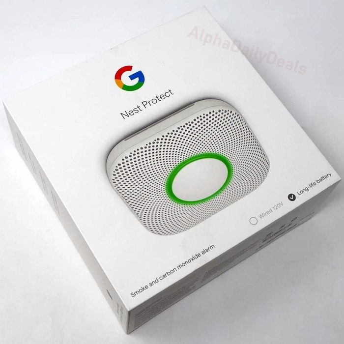 Senzor de CO & Fum Nest Protect,Google Nest,pe baterii,Wi-Fi ,sigilat
