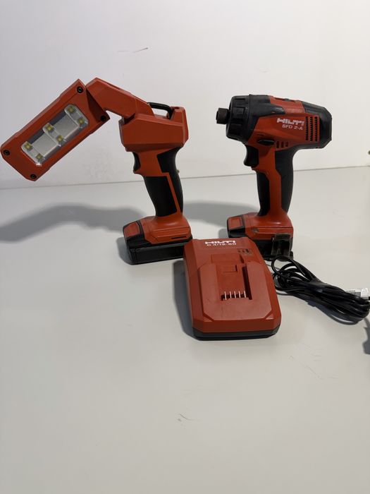 Set Hilti 12 Volti impact Bit SFD 2A si lanterna SL 2-A12