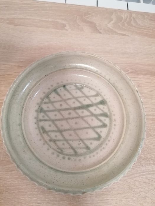 Декоративна чиния/фруктиера - глина/морски пясък